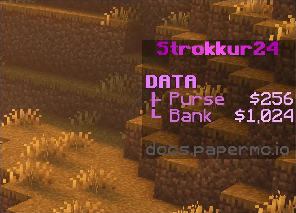 A preview of the sidebar display slot